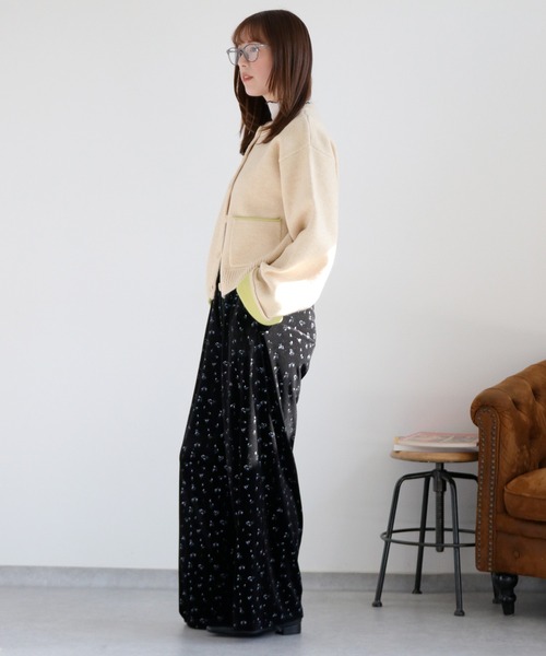 cepo（セポ）の「アルパカタッチダブルフェイス袖配色カーディガン２（カーディガン/ボレロ・レディース・グレー/チャコール/ベージュ・M）」の18枚目の写真