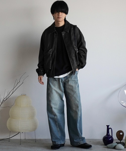 WYM LIDNM（ウィム バイ リドム）の「EMBOSSED SOFT GLOW SHOULDER BAG（ショルダーバッグ・メンズ・ブラック・FREE）」の18枚目の写真