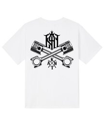 KTW0147 ロータリー半袖Tシャツ - ホワイト