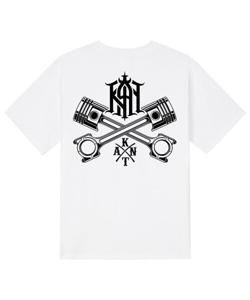 KAN6312(カン6312)の「KTW0147 ロータリー半袖Tシャツ - ホワイト(Tシャツ/カットソー・メンズ・その他・SMALL/MEDIUM/LARGE/X-LARGE)」の1枚目の写真