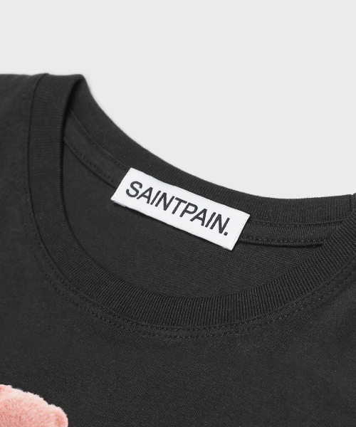 SAINTPAIN(セイントペイン)の「SP フラッフィクロップ半袖Tシャツ ブラック(Tシャツ/カットソー・レディース・その他・FREE)」の3枚目の写真