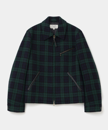 wool sport zip-up jacket blackwatch