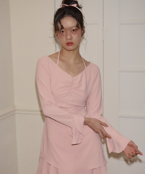 SALON DE YOHN(サロンドヨーン)の「Ballet Mini Dress_ Peach(ワンピース・レディース・その他・MEDIUM/SMALL)」の2枚目の写真