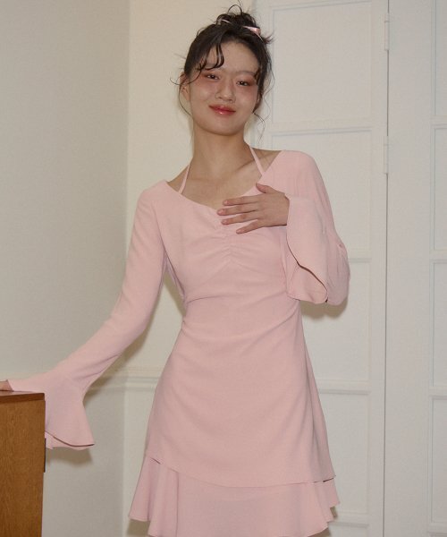 SALON DE YOHN(サロンドヨーン)の「Ballet Mini Dress_ Peach(ワンピース・レディース・その他・MEDIUM/SMALL)」の3枚目の写真