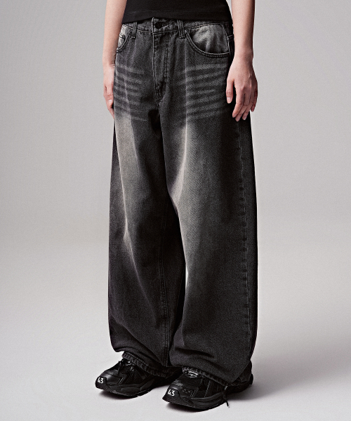 ZENDUST(ジェンダスト)の「Les Wide Denim Pants INDIGO(デニムパンツ・レディース・インディゴブルー・SMALL/MEDIUM/LARGE/X-LARGE/X-SMALL)」の2枚目の写真