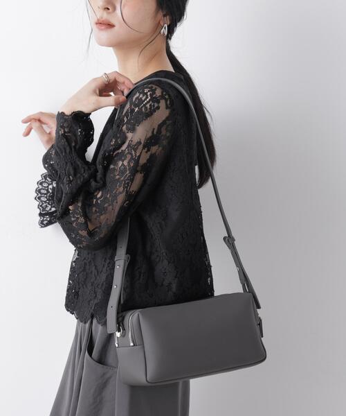 ADD CULUMN（アドカラム）の「ADD CULUMN/TABLET BOX（ショルダーバッグ・レディース・ダークグレー/アイボリー/イエロー・FREE）」の18枚目の写真