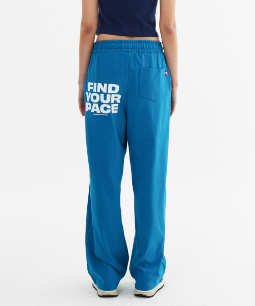MENASOO(ミナス)の「Line Point Pin Tuck Cotton Pants_Blue(スウェットパンツ・レディース・ブルー・2/1)」の5枚目の写真