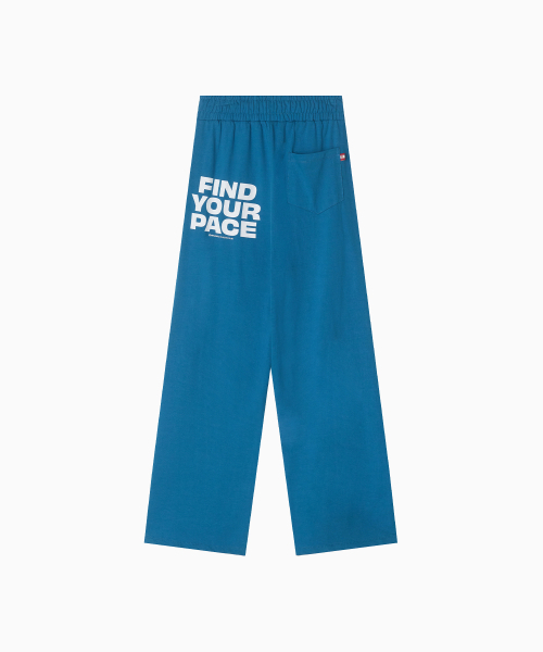 MENASOO(ミナス)の「Line Point Pin Tuck Cotton Pants_Blue(スウェットパンツ・レディース・ブルー・2/1)」の6枚目の写真