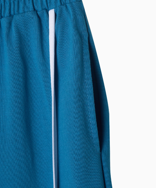 MENASOO(ミナス)の「Line Point Pin Tuck Cotton Pants_Blue(スウェットパンツ・レディース・ブルー・2/1)」の9枚目の写真