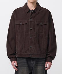 EXCONTAINER（エックスコンテナ）の「コーデュロイトラッカージャケット (ブラウン)（デニムジャケット）」