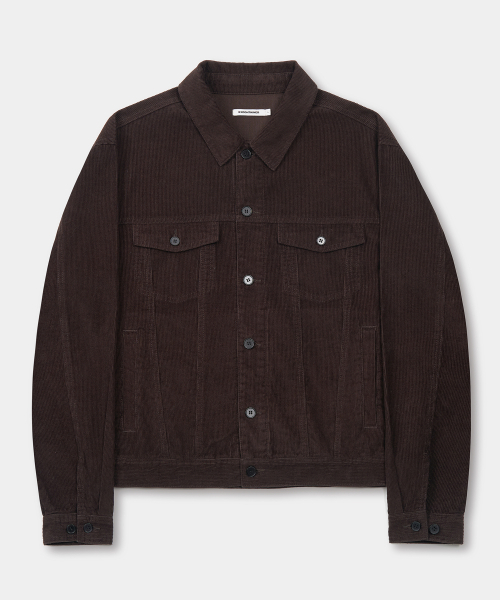 EXCONTAINER(エックスコンテナ)の「コーデュロイトラッカージャケット (ブラウン)(デニムジャケット・メンズ・その他・LARGE/MEDIUM/X-LARGE)」の2枚目の写真