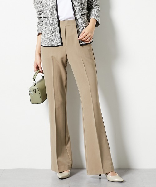 slattgir（スラットジール）の「高身長　ストレッチきれい見えブーツカットパンツ　丈長め・トールサイズ（その他パンツ・レディース・ブラック/グレー/ネイビー/モカ・TM/TL/TLL/T3L/T4L/T5L）」の3枚目の写真