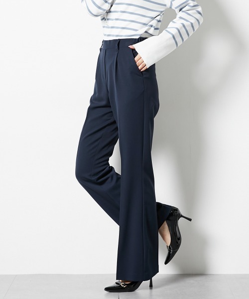 slattgir（スラットジール）の「高身長　ストレッチきれい見えブーツカットパンツ　丈長め・トールサイズ（その他パンツ・レディース・ブラック/グレー/ネイビー/モカ・TM/TL/TLL/T3L/T4L/T5L）」の9枚目の写真