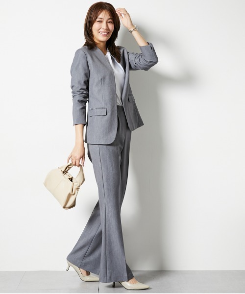 slattgir（スラットジール）の「高身長　ストレッチきれい見えブーツカットパンツ　丈長め・トールサイズ（その他パンツ・レディース・ブラック/グレー/ネイビー/モカ・TM/TL/TLL/T3L/T4L/T5L）」の12枚目の写真