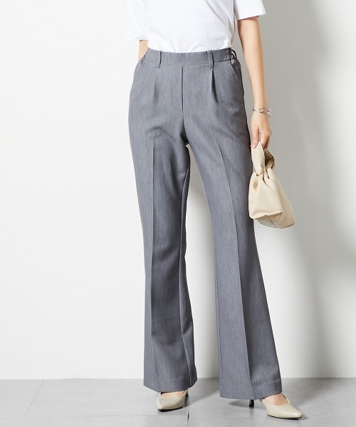 slattgir（スラットジール）の「高身長　ストレッチきれい見えブーツカットパンツ　丈長め・トールサイズ（その他パンツ・レディース・ブラック/グレー/ネイビー/モカ・TM/TL/TLL/T3L/T4L/T5L）」の15枚目の写真