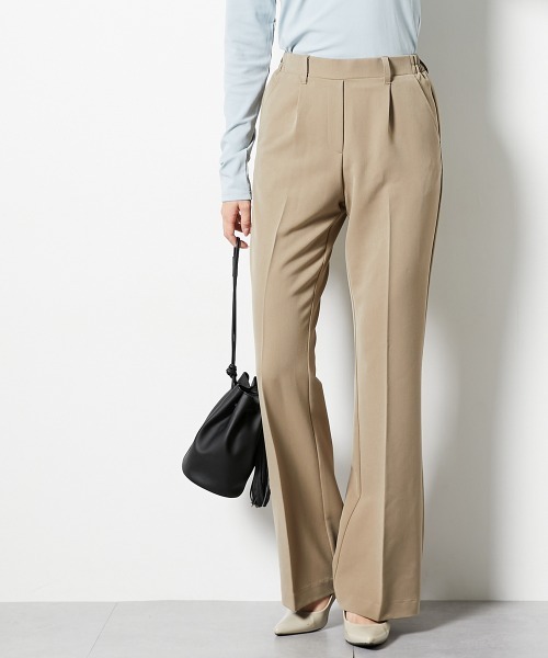 slattgir（スラットジール）の「高身長　ストレッチきれい見えブーツカットパンツ　丈長め・トールサイズ（その他パンツ・レディース・ブラック/グレー/ネイビー/モカ・TM/TL/TLL/T3L/T4L/T5L）」の18枚目の写真