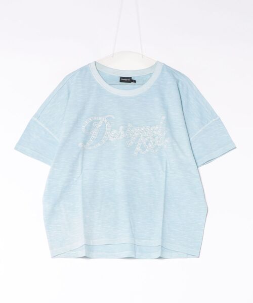 Desigual(デシグアル)の「ヴィンテージ1984 半袖Tシャツ ライトブルー【2026-2027年秋冬新作】(Tシャツ/カットソー・レディース・ブラック・M/XS/S/XL/L)」の3枚目の写真
