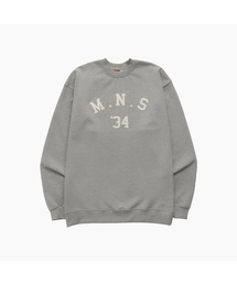 UNISEX MNS34 APPLIQUE SWEATSHIRT_GRAY