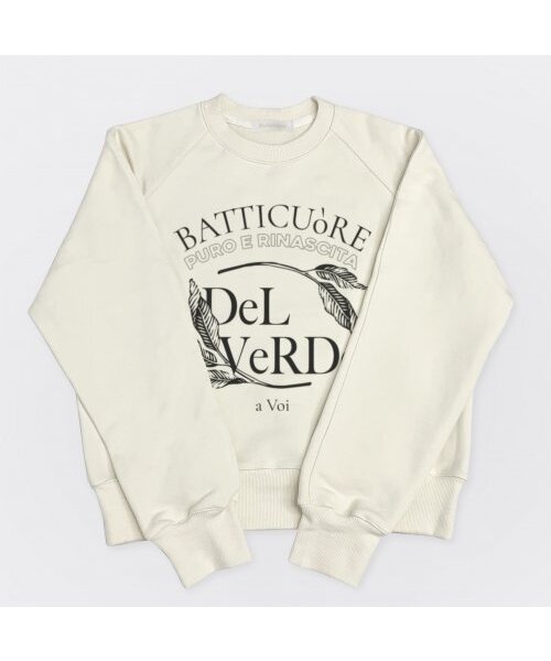 RUBATI(ルバティ)の「Leaf del Verde Sweatshirt (Ivory)(スウェット・レディース・その他・size2)」の1枚目の写真