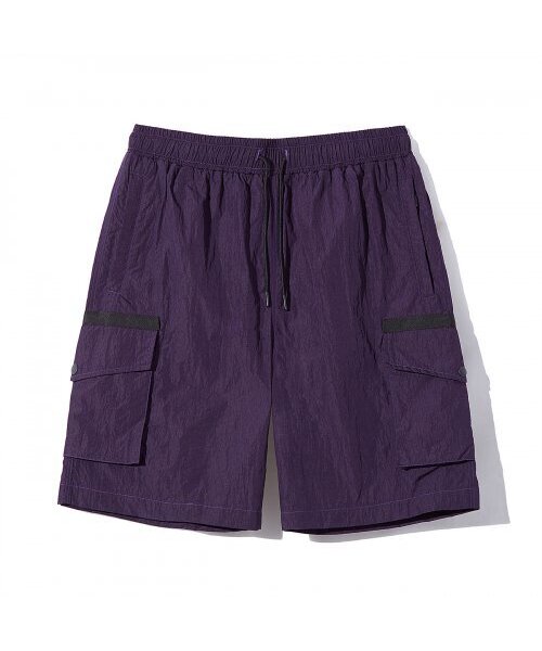 WANGGWAN(ワングァン)の「SPK40 ナイロンセットアップショートパンツ(パープル)(その他パンツ・メンズ・その他・LARGE/MEDIUM)」の1枚目の写真
