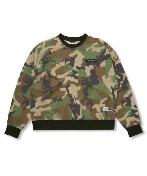 STIGMA(スティグマ)の「Wind Breaker Oversized Crewneck Camouflage(スウェット・メンズ・その他・MEDIUM/LARGE/X-LARGE)」の1枚目の写真