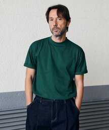 プレミアムシングルセミオーバーフィットTシャツグリーン