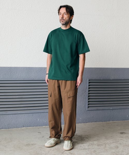 ESN(イーエスエヌ)の「プレミアムシングルセミオーバーフィットTシャツグリーン(Tシャツ/カットソー・メンズ・その他・XX-LARGE/LARGE/MEDIUM/X-LARGE)」の2枚目の写真