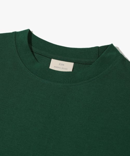 ESN(イーエスエヌ)の「プレミアムシングルセミオーバーフィットTシャツグリーン(Tシャツ/カットソー・メンズ・その他・XX-LARGE/LARGE/MEDIUM/X-LARGE)」の4枚目の写真
