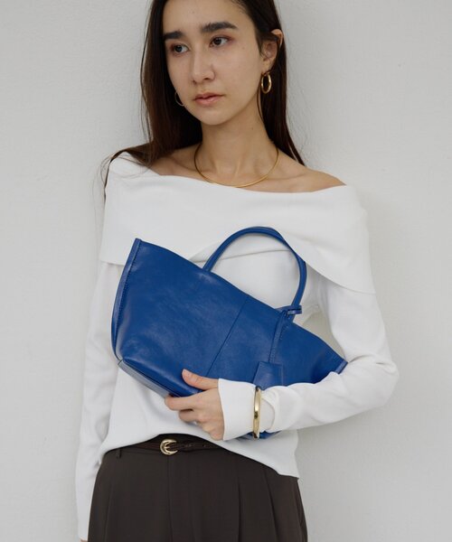 GALLARDAGALANTE(ガリャルダガランテ)の「【2.718】ボートトートMINI(トートバッグ・レディース・ブラック/ライトベージュ/ブルー・FREE)」の3枚目の写真