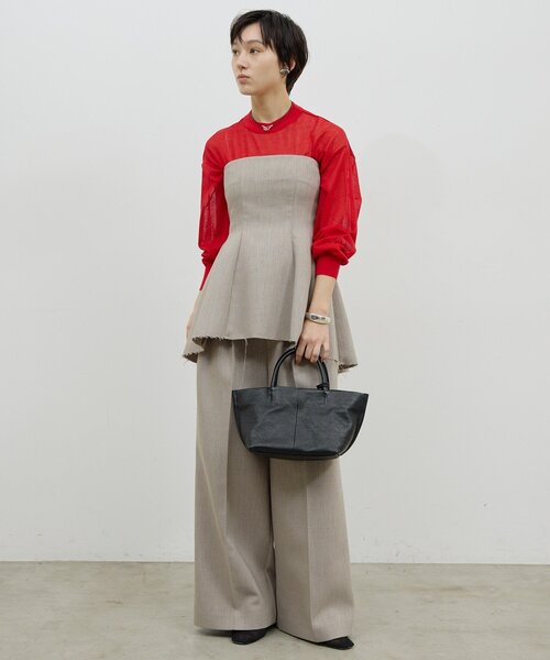 GALLARDAGALANTE(ガリャルダガランテ)の「【2.718】ボートトートMINI(トートバッグ・レディース・ブラック/ライトベージュ/ブルー・FREE)」の19枚目の写真