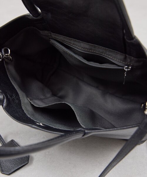 GALLARDAGALANTE(ガリャルダガランテ)の「【2.718】ボートトートMINI(トートバッグ・レディース・ブラック/ライトベージュ/ブルー・FREE)」の7枚目の写真