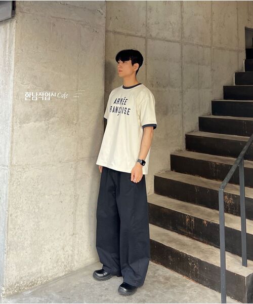 KANEITEI(カネイテイ)の「アルメ・フランセーズ リンガー 半袖(アイボリー)(Tシャツ/カットソー・レディース・アイボリー・LARGE/X-LARGE/MEDIUM/SMALL)」の4枚目の写真
