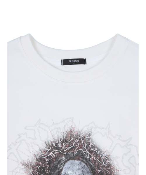 INEXCIS（イネクシス）の「サイレントオラクルロングスリーブ (ホワイト)（Tシャツ/カットソー・メンズ・ホワイト・FREE）」の2枚目の写真