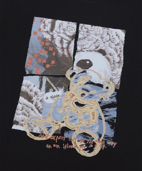 TEDDYISLAND(テディアイランド)の「コラージュテディ半袖ブラック(Tシャツ/カットソー・メンズ・その他・MEDIUM/LARGE)」の5枚目の写真