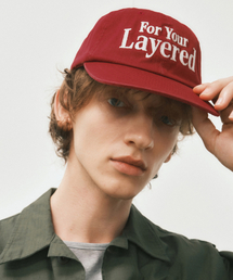 WEDNESDAY OASIS（ウェンズデーオアシス）の「フォーユー レイヤードデイ ボールキャップ_RED(W25-ACC05)（キャップ）」