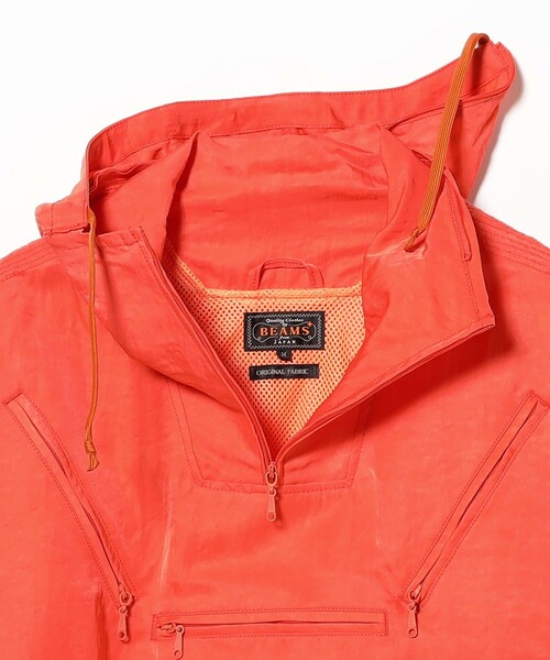 BEAMS PLUS（ビームスプラス）の「EURO Anorak Nylon Sateen（ブルゾン・メンズ・ロイヤルブルー/オフホワイト/オレンジ・X-LARGE/LARGE/MEDIUM/SMALL）」の10枚目の写真