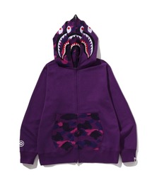 A BATHING APE | COLOR CAMO SHARK FULL ZIP DOUBLE HOODIE(パーカー)