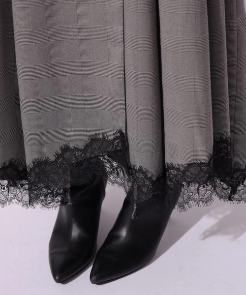 Mystrada(マイストラーダ)の「レースドッキングジャンスカ(ワンピース・レディース・チェック・38/36)」の8枚目の写真