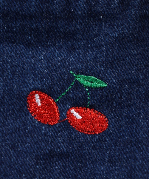 crossi(クロッシー)の「チェリー刺繍デニムトートバッグ(トートバッグ・レディース・ブルー/ネイビー・FREE)」の9枚目の写真