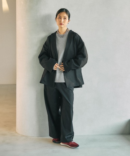 LEPSIM(レプシィム)の「デザインイージーパンツ 630154(その他パンツ・レディース・ブラック/グレー/カーキブラウン/チェック・FREE)」の16枚目の写真