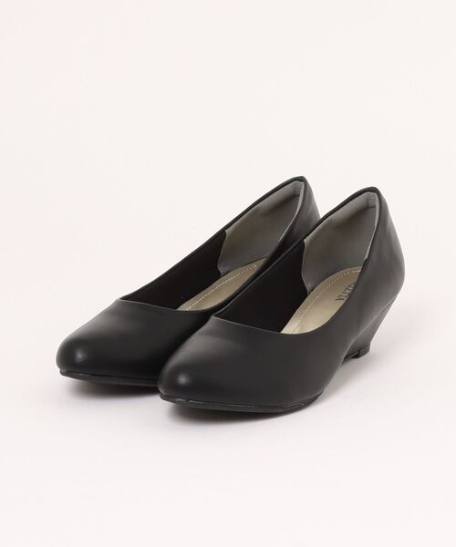 ALETTA（アレッタ）の「ALETTA-ｱﾚｯﾀ- 究極のプレーンパンプス -アーモンドトゥ4.5cmヒール-（パンプス・レディース・ダークブラック/ブラック系その他/トップグレー/杢グレー/ブラック/グレイッシュベージュ/ブラック系/モカ/ベージュ/ブルー系その他/ベージュ系その他・23.5cm/24.0cm/24.5cm/23.0cm/25.0cm/22.5cm/22.0cm）」の21枚目の写真