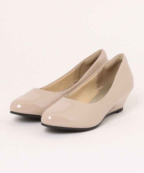 ALETTA（アレッタ）の「ALETTA-ｱﾚｯﾀ- 究極のプレーンパンプス -アーモンドトゥ4.5cmヒール-（パンプス・レディース・ダークブラック/ブラック系その他/トップグレー/杢グレー/ブラック/グレイッシュベージュ/ブラック系/モカ/ベージュ/ブルー系その他/ベージュ系その他・23.5cm/24.0cm/24.5cm/23.0cm/25.0cm/22.5cm/22.0cm）」の13枚目の写真