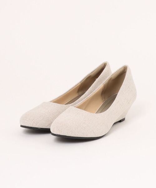 ALETTA（アレッタ）の「ALETTA-ｱﾚｯﾀ- 究極のプレーンパンプス -アーモンドトゥ4.5cmヒール-（パンプス・レディース・ダークブラック/ブラック系その他/トップグレー/杢グレー/ブラック/グレイッシュベージュ/ブラック系/モカ/ベージュ/ブルー系その他/ベージュ系その他・23.5cm/24.0cm/24.5cm/23.0cm/25.0cm/22.5cm/22.0cm）」の14枚目の写真
