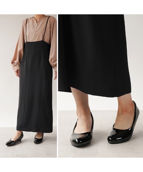 ALETTA（アレッタ）の「ALETTA-ｱﾚｯﾀ- 究極のプレーンパンプス -アーモンドトゥ4.5cmヒール-（パンプス・レディース・ダークブラック/ブラック系その他/トップグレー/杢グレー/ブラック/グレイッシュベージュ/ブラック系/モカ/ベージュ/ブルー系その他/ベージュ系その他・23.5cm/24.0cm/24.5cm/23.0cm/25.0cm/22.5cm/22.0cm）」の17枚目の写真