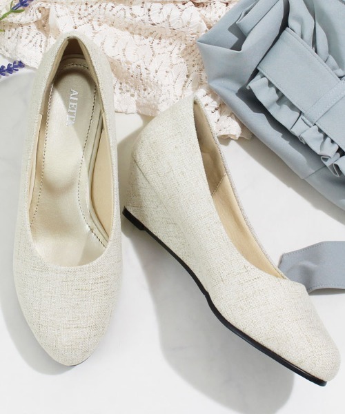 ALETTA（アレッタ）の「ALETTA-ｱﾚｯﾀ- 究極のプレーンパンプス -アーモンドトゥ4.5cmヒール-（パンプス・レディース・ダークブラック/ブラック系その他/トップグレー/杢グレー/ブラック/グレイッシュベージュ/ブラック系/モカ/ベージュ/ブルー系その他/ベージュ系その他・23.5cm/24.0cm/24.5cm/23.0cm/25.0cm/22.5cm/22.0cm）」の20枚目の写真
