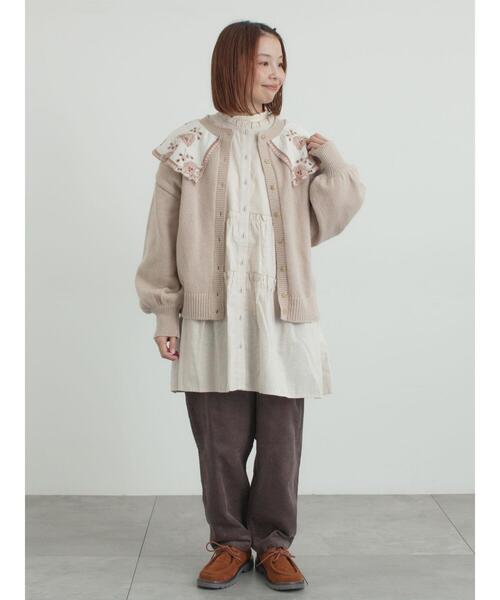 Samansa Mos2（サマンサ モスモス）の「柄アソートティアードフリルチュニック（シャツ/ブラウス・レディース・オフホワイト/ベージュ/ブラック/ピンク・F）」の13枚目の写真