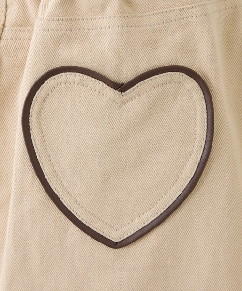 one after another NICE CLAUP（ワンアフターアナザーナイスクラップ）の「【Heart Collection】ハートポケットミニスカート（スカート・レディース・ベージュ/ブルー/グレー系その他・FREE）」の8枚目の写真