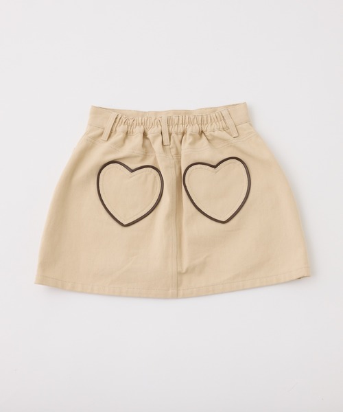one after another NICE CLAUP（ワンアフターアナザーナイスクラップ）の「【Heart Collection】ハートポケットミニスカート（スカート・レディース・ベージュ/ブルー/グレー系その他・FREE）」の11枚目の写真