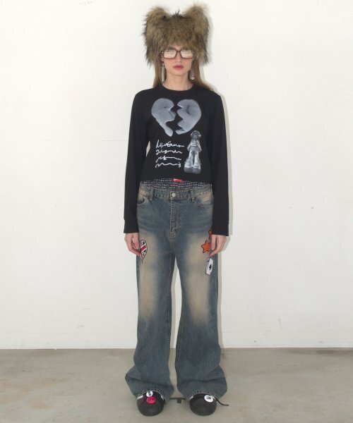KATER（カーター）の「Letter From Alien Long Sleeve - BLACK（Tシャツ/カットソー・レディース・その他・SMALL/MEDIUM）」の4枚目の写真