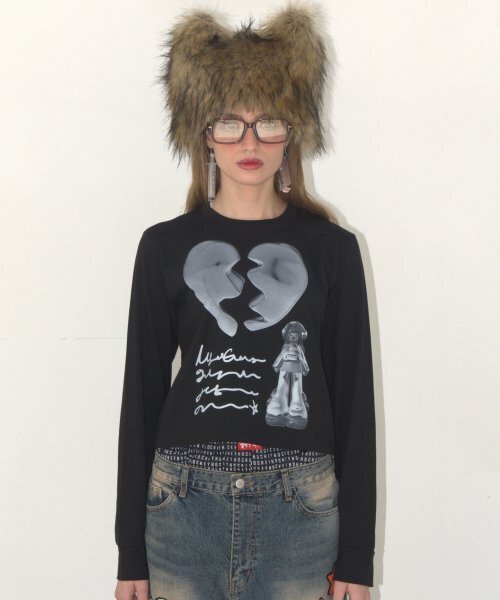 KATER（カーター）の「Letter From Alien Long Sleeve - BLACK（Tシャツ/カットソー・レディース・その他・SMALL/MEDIUM）」の5枚目の写真